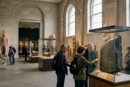 See the Rosetta Stone and Mummies at the British Museum in Bloomsbury