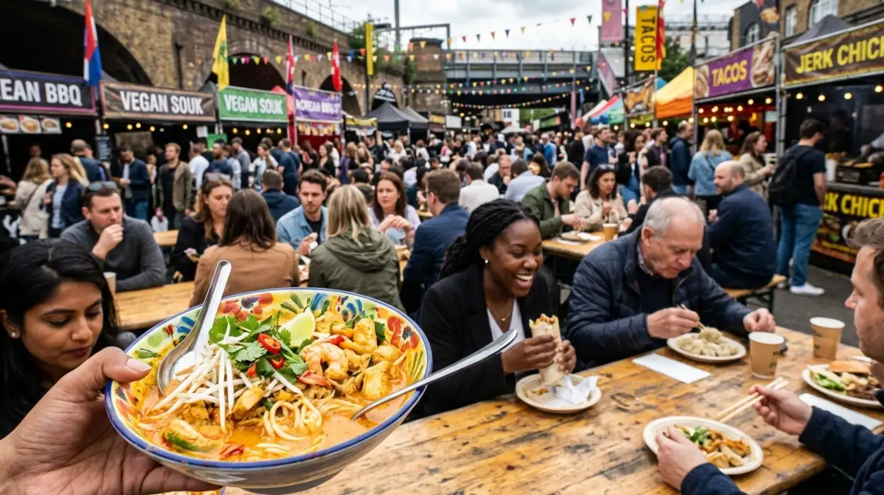London Budget Eats: Food Halls & Cheap Spots in Camden