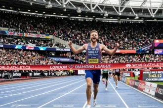 Josh Kerr Shatters World Mile Record at London Diamond League, London