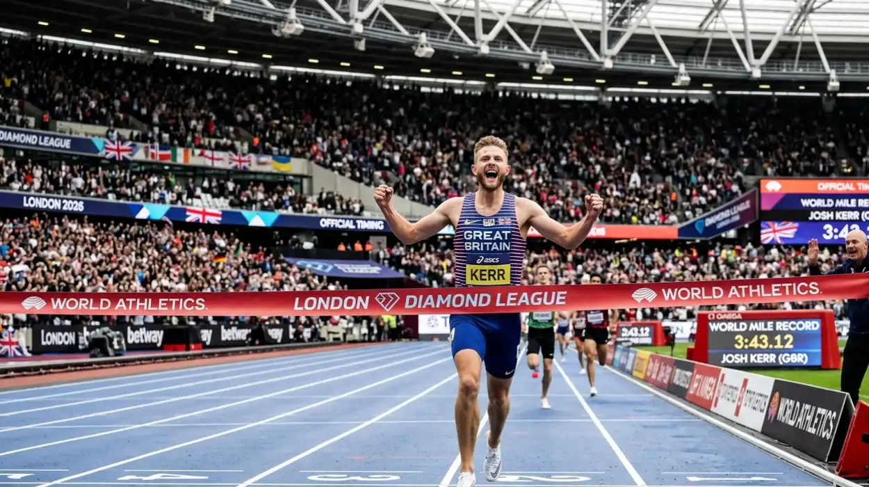 Josh Kerr Shatters World Mile Record at London Diamond League, London