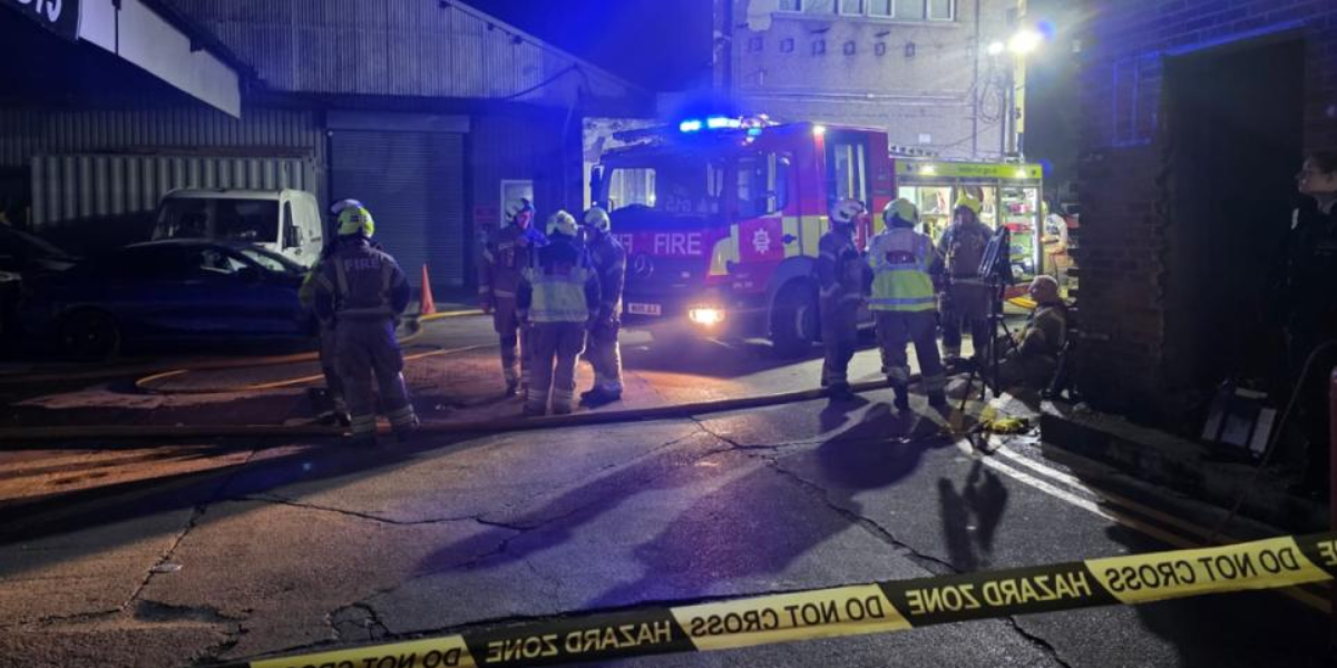Firefighters Battle Major Industrial Blaze At Dagenham Tyre Facility On Kemp Road